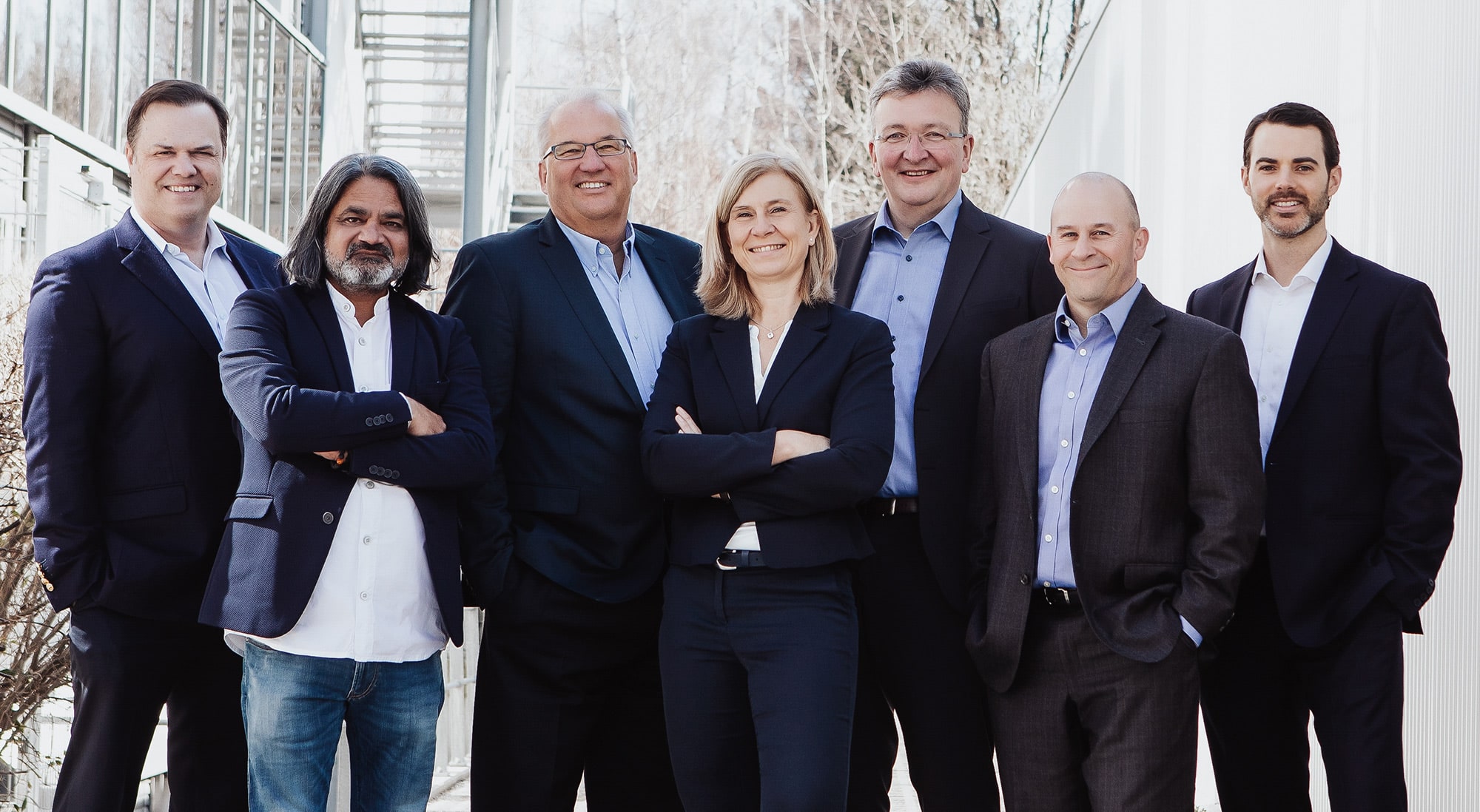 Das Immunic Management Team (v.l.n.r.): Dr. Duane Nash, Executive Chairman; Inderpal Singh, General Counsel; Dr. Andreas Muehler, Chief Medical Officer; Dr. Hella Kohlhof, Chief Scientific Officer; Dr. Daniel Vitt, Chief Executive Officer, President and Director; Glenn Whaley, CPA, Chief Financial Officer; Patrick Walsh, Chief Business Officer.