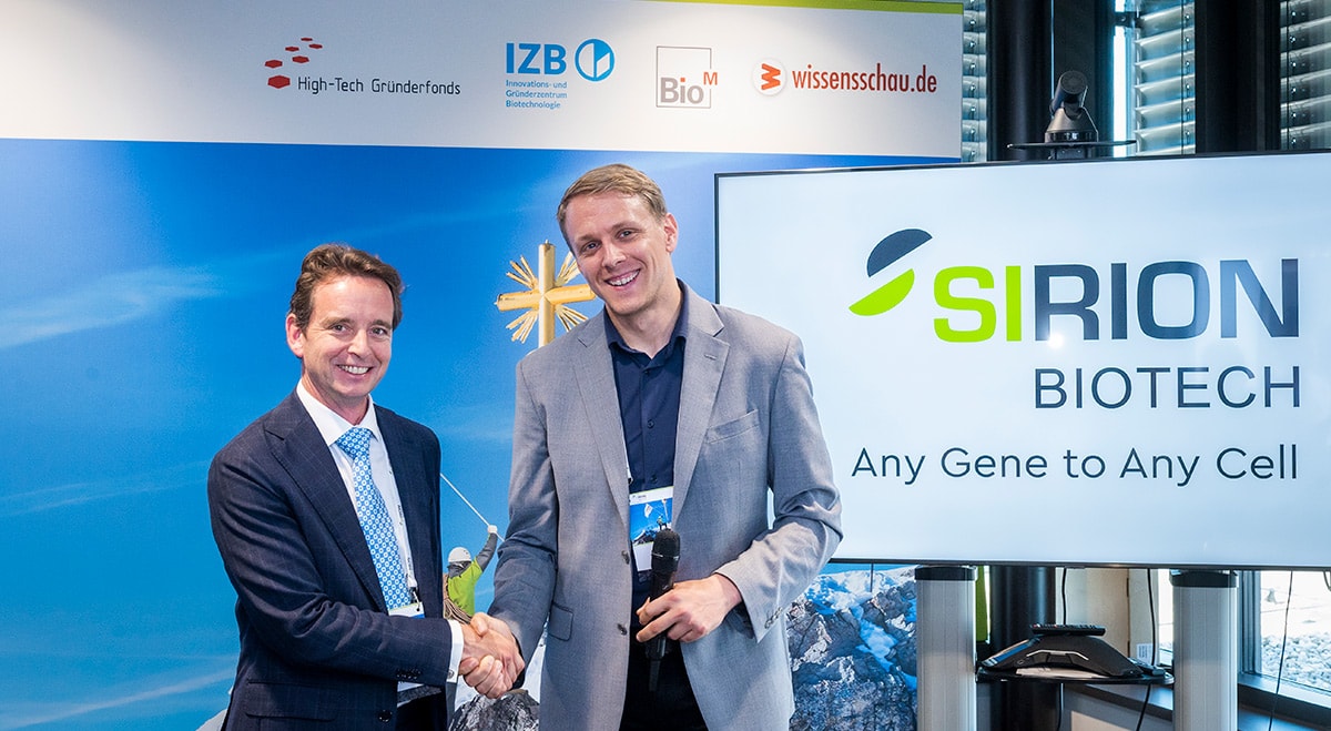 Dr. Christian Thirion, CEO SIRION Biotech and Bryan Kipp, VP/GM Life Sciences Strategy & Integration at PerkinElmer, Inc.
